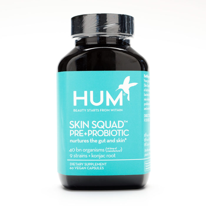 HUM SKIN SQUAD PRE+PROBIOTIC™ Bottle, 60 Capules