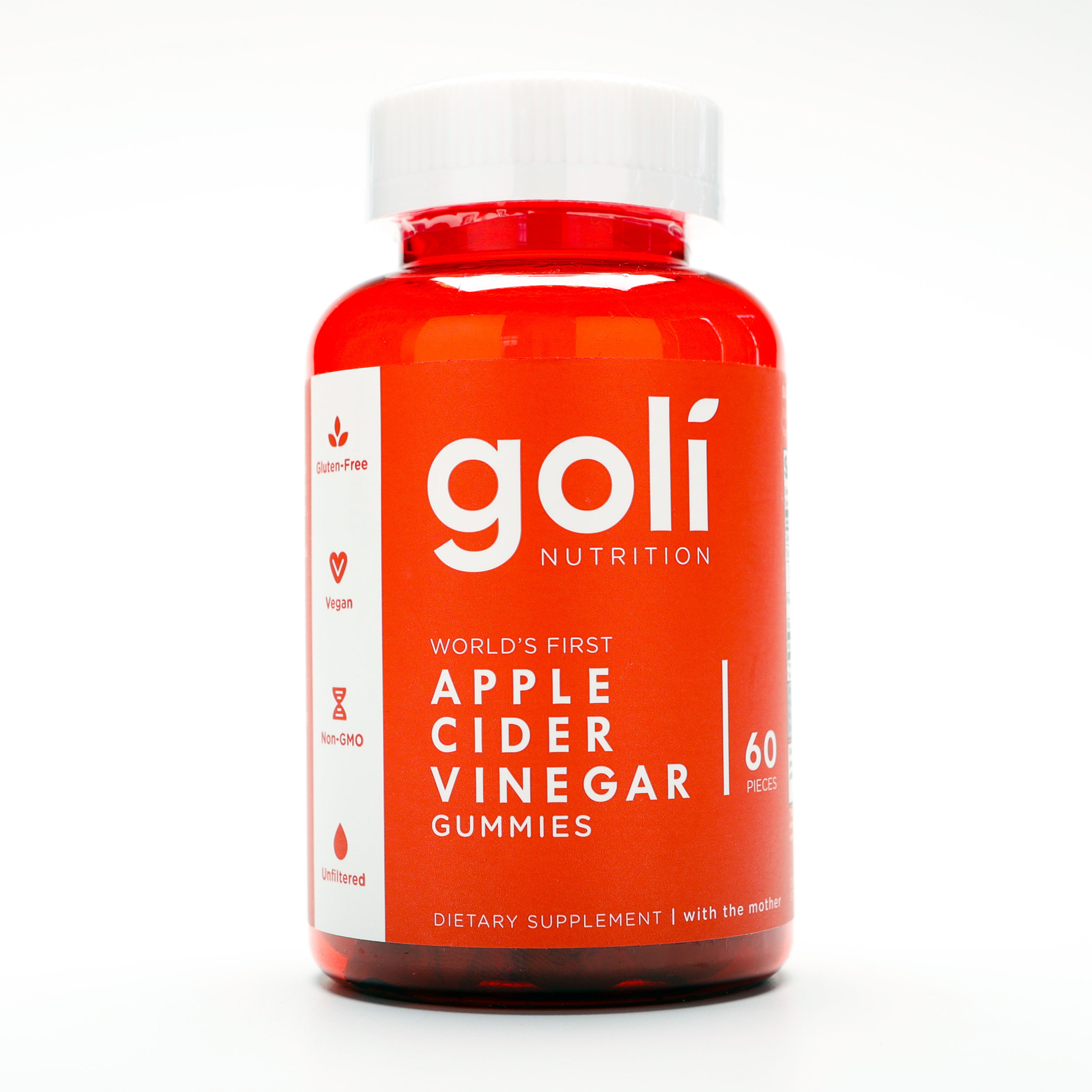 Goli® Nutrition Apple Cider Vinegar Gummies Bottle, 60 gummies