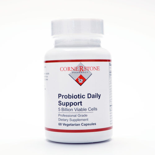 Cornerstone Pharmacy Probiotic Daily Support Bottle, 60 vegetarian capsules