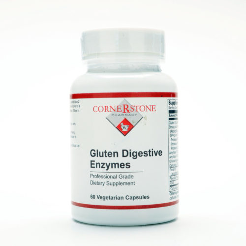 Cornerstone Pharmacy Gluten Digestive Enzymes Bottle, 60 vegetarian capusles