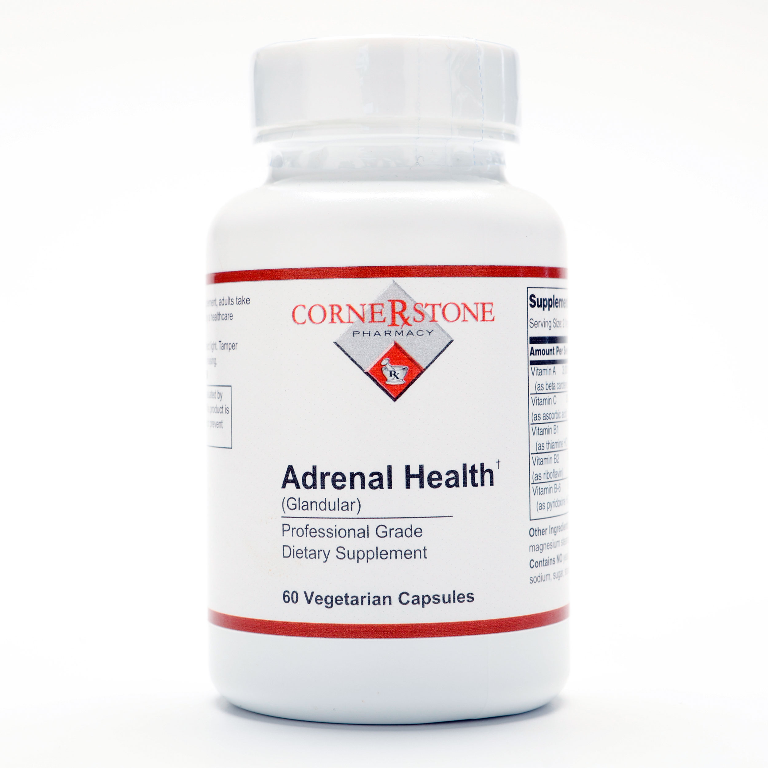 Cornerstone Pharmacy Adrenal Health Bottle, 60 vegetarian capsules