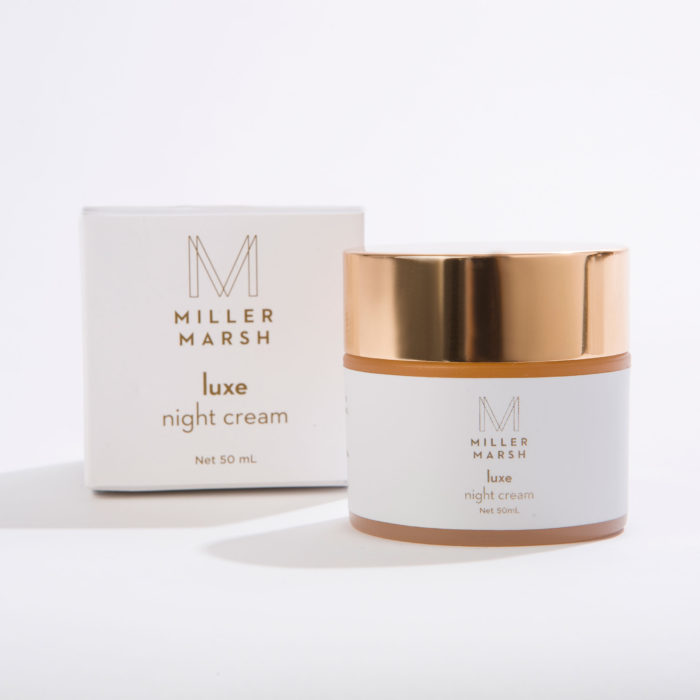 Miller Marsh Cosmetics Luxe Night Cream. 1 oz container.