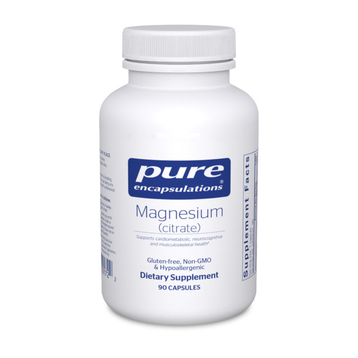 Magnesium (citrate) bottle, 90 capsules