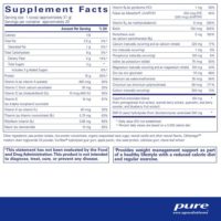 Pure Encapsulations PureLean® Protein Supplement Facts