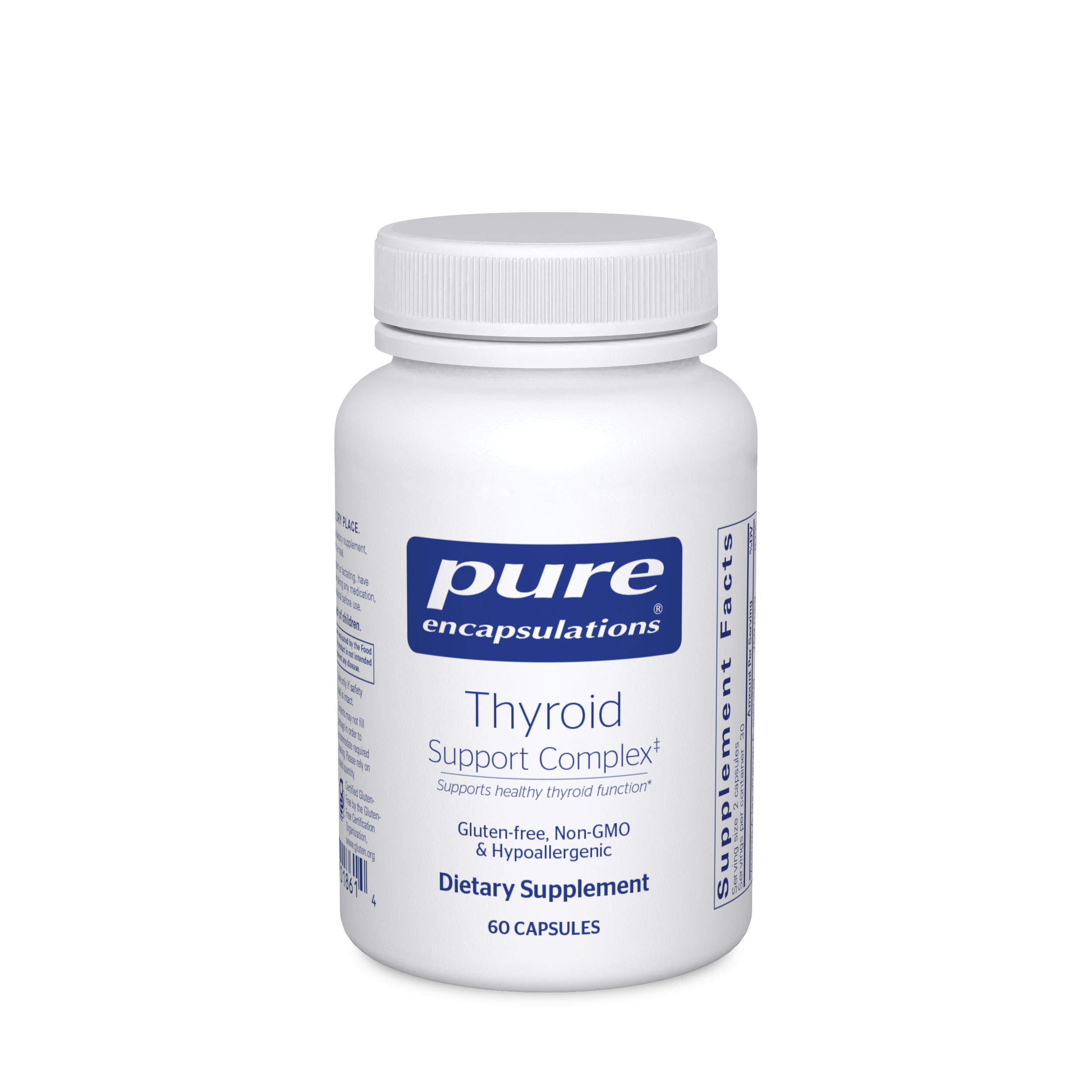 Pure Encapsulations Thyroid Support Complex Bottle, 60 capsules