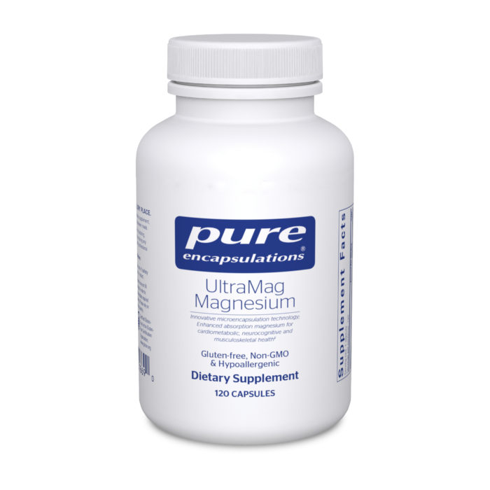 Pure Encapsulations UltraMag Magnesium Bottle, 120 Capsules