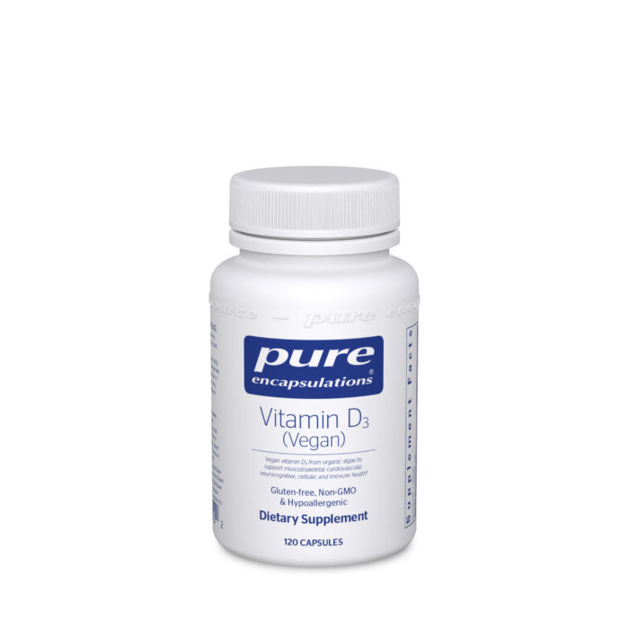 Pure Encapsulations Pure Encapsulations Vitamin D3 (Vegan) Bottle, 120 capsules